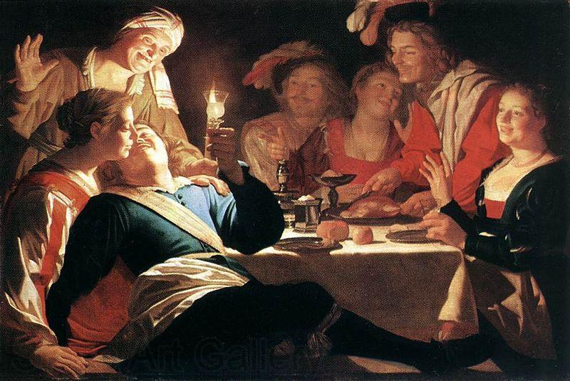 Gerard van Honthorst The Prodigal Son France oil painting art